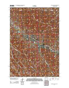 Cedar Canyon Wyoming Historical topographic map, 1:24000 scale, 7.5 X 7.5 Minute, Year 2012