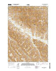 Cedar Canyon Wyoming Current topographic map, 1:24000 scale, 7.5 X 7.5 Minute, Year 2015