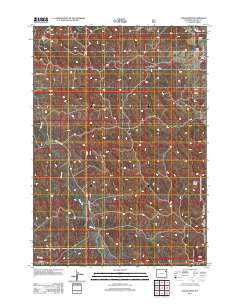 Cedar Draw Wyoming Historical topographic map, 1:24000 scale, 7.5 X 7.5 Minute, Year 2012