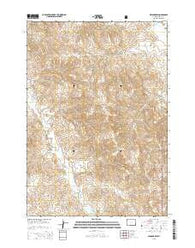 Cedar Draw Wyoming Current topographic map, 1:24000 scale, 7.5 X 7.5 Minute, Year 2015