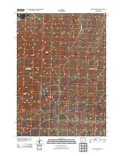 Cedar Mountain Wyoming Historical topographic map, 1:24000 scale, 7.5 X 7.5 Minute, Year 2012