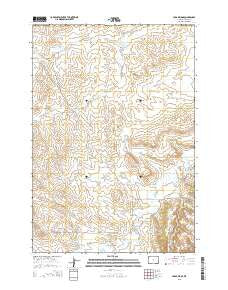 Cedar Ridge Wyoming Current topographic map, 1:24000 scale, 7.5 X 7.5 Minute, Year 2015