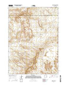 Cedar Top Wyoming Current topographic map, 1:24000 scale, 7.5 X 7.5 Minute, Year 2015