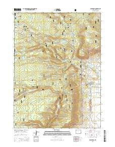 Centennial Wyoming Current topographic map, 1:24000 scale, 7.5 X 7.5 Minute, Year 2015