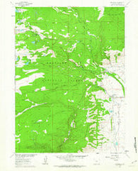 Centennial Wyoming Historical topographic map, 1:24000 scale, 7.5 X 7.5 Minute, Year 1961
