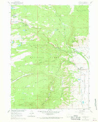 Centennial Wyoming Historical topographic map, 1:24000 scale, 7.5 X 7.5 Minute, Year 1961