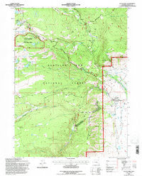 Centennial Wyoming Historical topographic map, 1:24000 scale, 7.5 X 7.5 Minute, Year 1992