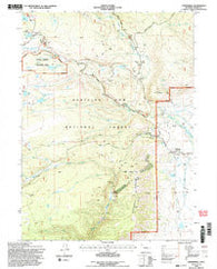 Centennial Wyoming Historical topographic map, 1:24000 scale, 7.5 X 7.5 Minute, Year 1992