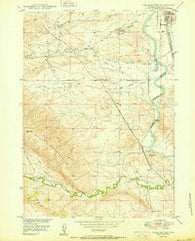 Chalk Buttes Wyoming Historical topographic map, 1:24000 scale, 7.5 X 7.5 Minute, Year 1950