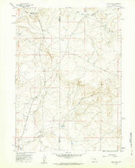 Chalk Hills Wyoming Historical topographic map, 1:24000 scale, 7.5 X 7.5 Minute, Year 1959