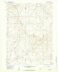 Chalk Hills Wyoming Historical topographic map, 1:24000 scale, 7.5 X 7.5 Minute, Year 1959