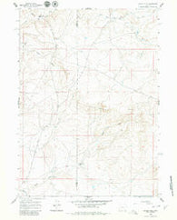 Chalk Hills Wyoming Historical topographic map, 1:24000 scale, 7.5 X 7.5 Minute, Year 1959