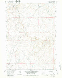 Chalk Hills Wyoming Historical topographic map, 1:24000 scale, 7.5 X 7.5 Minute, Year 1959