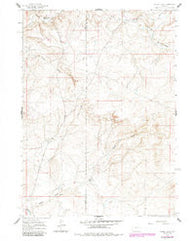 Chalk Hills Wyoming Historical topographic map, 1:24000 scale, 7.5 X 7.5 Minute, Year 1959