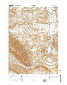 Chalk Buttes Wyoming Current topographic map, 1:24000 scale, 7.5 X 7.5 Minute, Year 2015