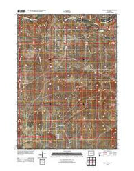 Chalk Hills Wyoming Historical topographic map, 1:24000 scale, 7.5 X 7.5 Minute, Year 2012