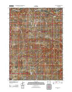 Chalk Hills Wyoming Historical topographic map, 1:24000 scale, 7.5 X 7.5 Minute, Year 2012