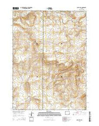 Chalk Hills Wyoming Current topographic map, 1:24000 scale, 7.5 X 7.5 Minute, Year 2015