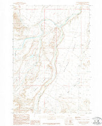 Chapman Bench Wyoming Historical topographic map, 1:24000 scale, 7.5 X 7.5 Minute, Year 1987
