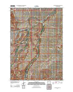 Chapman Bench Wyoming Historical topographic map, 1:24000 scale, 7.5 X 7.5 Minute, Year 2012