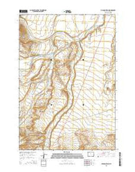 Chapman Bench Wyoming Current topographic map, 1:24000 scale, 7.5 X 7.5 Minute, Year 2015
