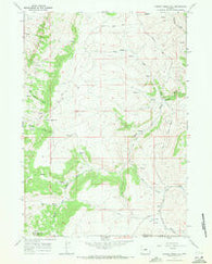Cherry Creek Hill Wyoming Historical topographic map, 1:24000 scale, 7.5 X 7.5 Minute, Year 1967