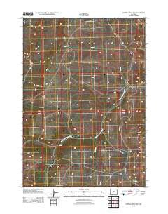 Cherry Creek Hill Wyoming Historical topographic map, 1:24000 scale, 7.5 X 7.5 Minute, Year 2012