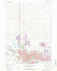 Cheyenne North Wyoming Historical topographic map, 1:24000 scale, 7.5 X 7.5 Minute, Year 1961