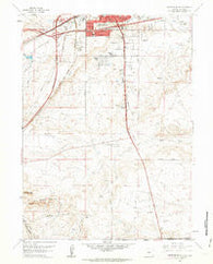 Cheyenne South Wyoming Historical topographic map, 1:24000 scale, 7.5 X 7.5 Minute, Year 1961