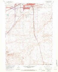 Cheyenne South Wyoming Historical topographic map, 1:24000 scale, 7.5 X 7.5 Minute, Year 1961