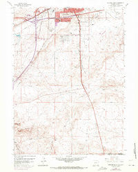 Cheyenne South Wyoming Historical topographic map, 1:24000 scale, 7.5 X 7.5 Minute, Year 1961