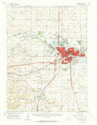 Cheyenne Wyoming Historical topographic map, 1:62500 scale, 15 X 15 Minute, Year 1961