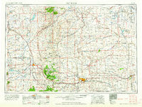Cheyenne Wyoming Historical topographic map, 1:250000 scale, 1 X 2 Degree, Year 1958