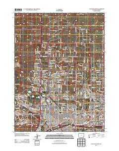 Cheyenne North Wyoming Historical topographic map, 1:24000 scale, 7.5 X 7.5 Minute, Year 2012