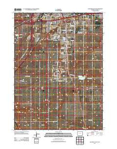 Cheyenne South Wyoming Historical topographic map, 1:24000 scale, 7.5 X 7.5 Minute, Year 2012