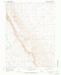 Chicken Creek East Wyoming Historical topographic map, 1:24000 scale, 7.5 X 7.5 Minute, Year 1968