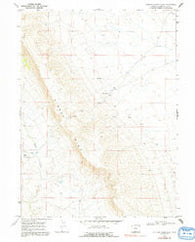 Chicken Creek East Wyoming Historical topographic map, 1:24000 scale, 7.5 X 7.5 Minute, Year 1968