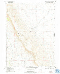 Chicken Creek East Wyoming Historical topographic map, 1:24000 scale, 7.5 X 7.5 Minute, Year 1968