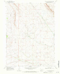Chicken Creek West Wyoming Historical topographic map, 1:24000 scale, 7.5 X 7.5 Minute, Year 1968
