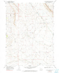 Chicken Creek West Wyoming Historical topographic map, 1:24000 scale, 7.5 X 7.5 Minute, Year 1968