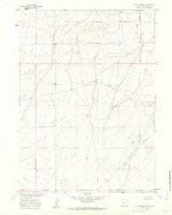 Chicken Spring Wyoming Historical topographic map, 1:24000 scale, 7.5 X 7.5 Minute, Year 1960