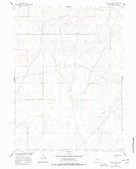 Chicken Spring Wyoming Historical topographic map, 1:24000 scale, 7.5 X 7.5 Minute, Year 1960