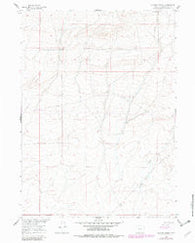 Chicken Spring Wyoming Historical topographic map, 1:24000 scale, 7.5 X 7.5 Minute, Year 1960
