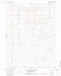 Chicken Spring Wyoming Historical topographic map, 1:24000 scale, 7.5 X 7.5 Minute, Year 1960