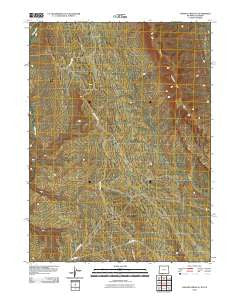 Chicken Creek SE Wyoming Historical topographic map, 1:24000 scale, 7.5 X 7.5 Minute, Year 2010