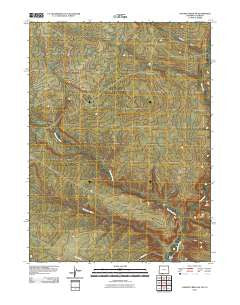 Chicken Creek SW Wyoming Historical topographic map, 1:24000 scale, 7.5 X 7.5 Minute, Year 2010