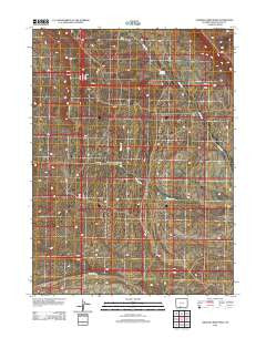 Chicken Creek West Wyoming Historical topographic map, 1:24000 scale, 7.5 X 7.5 Minute, Year 2012