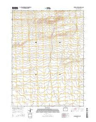 Chicken Spring Wyoming Current topographic map, 1:24000 scale, 7.5 X 7.5 Minute, Year 2015