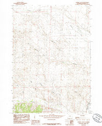 Chimney Gulch Wyoming Historical topographic map, 1:24000 scale, 7.5 X 7.5 Minute, Year 1985