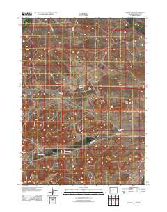 Chimney Butte Wyoming Historical topographic map, 1:24000 scale, 7.5 X 7.5 Minute, Year 2012